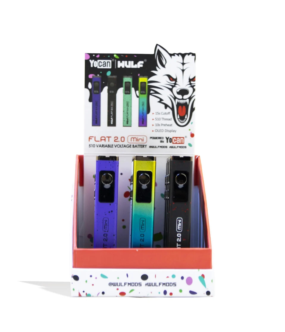 Wulf - Yocan Flat Mini 2.0 Thread Battery (9ct)