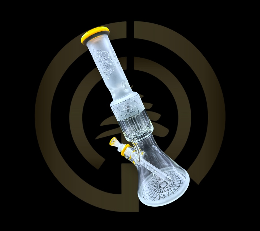 Calvo Glass - Blasted Mosaic Beaker (15")