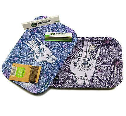 Afghan Hemp - Metal Tray Kit w/ Magnetic Lid