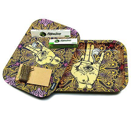 Afghan Hemp - Metal Tray Kit w/ Magnetic Lid