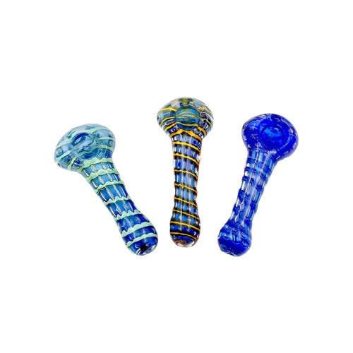 Glass Hand Pipe - Bubbles (5")