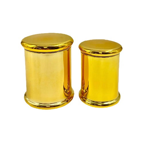 Glass Jars - Shiny Gold