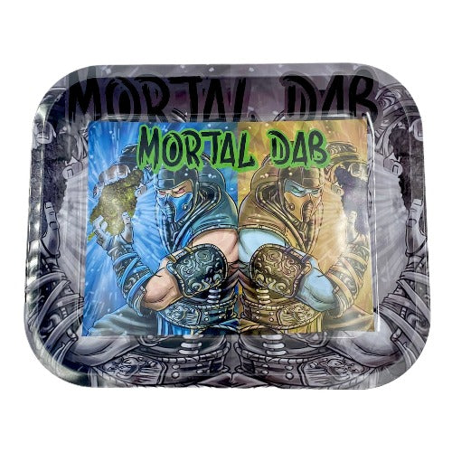 Metal Rolling Tray - Mortal Dab (14"x11.5")