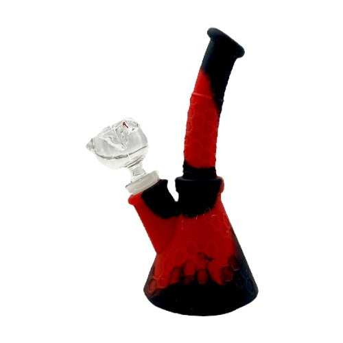 Silicone Water Pipe - Mini Honeycomb (6.75")