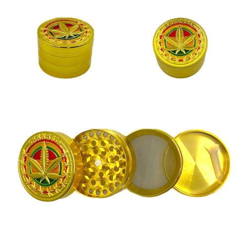 Grinder - Golden Rasta (2.1")