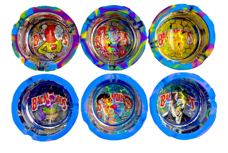 TSC - Holographic Silicone Glass Ash Tray (Box of 6)