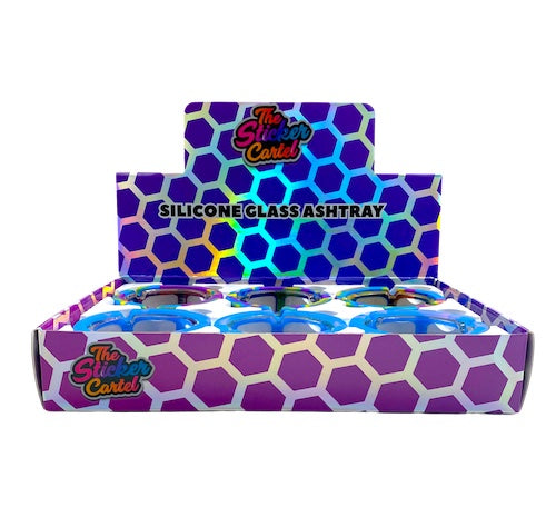 TSC - Holographic Silicone Glass Ash Tray (Box of 6)