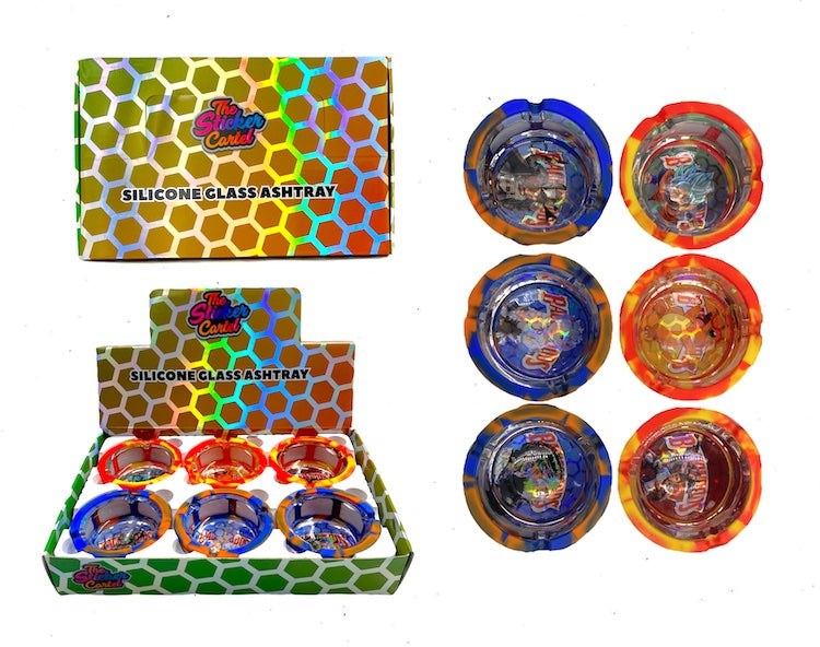 TSC - Holographic Silicone Glass Ash Tray (Box of 6)