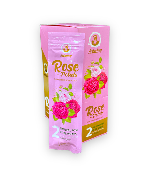 Afghan Hemp Blunt Wraps - Rose Petals (50 wraps) – Golden Cedar Wholesale