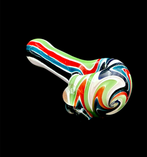 Glass Hand Pipe - American ZigZag (5")