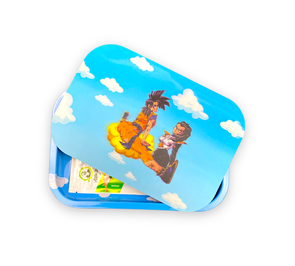 Metal Rolling Tray w/ 3D Magnetic Lid - Cloud Babes