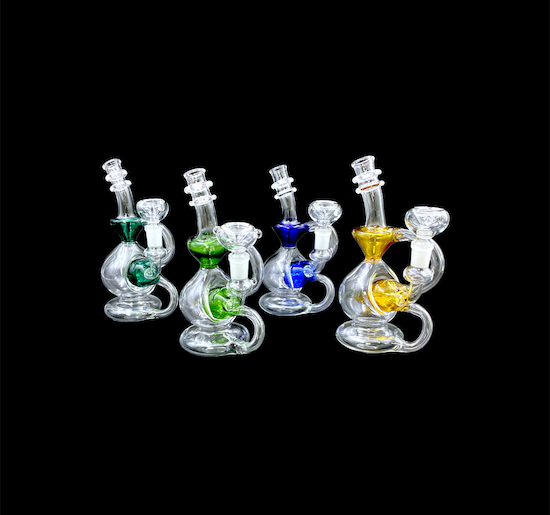 Mini Water Pipe - Double Chamber (7.5")