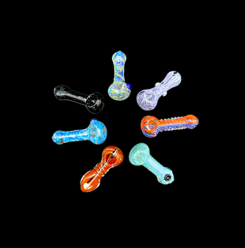 Glass Hand Pipe - Mashed Up (3.5")