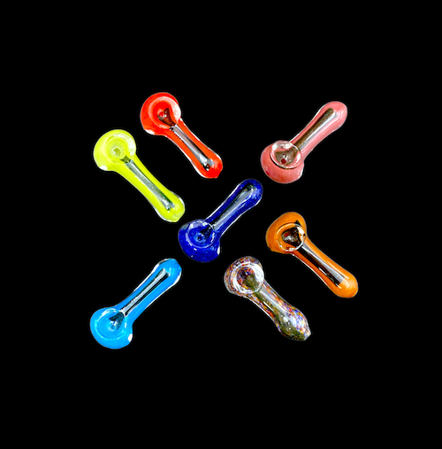 Glass Hand Pipe -Mini Dichro (2.5")