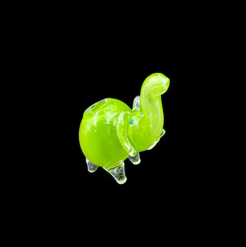 Glass Hand Pipe Jar - Mini Elephant (3")(12ct)