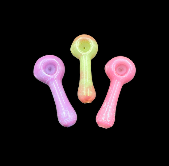 Glass Hand Pipe - Bubble Top (5")