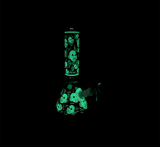 Mini Beaker - Glow in Dark Big Head (8")