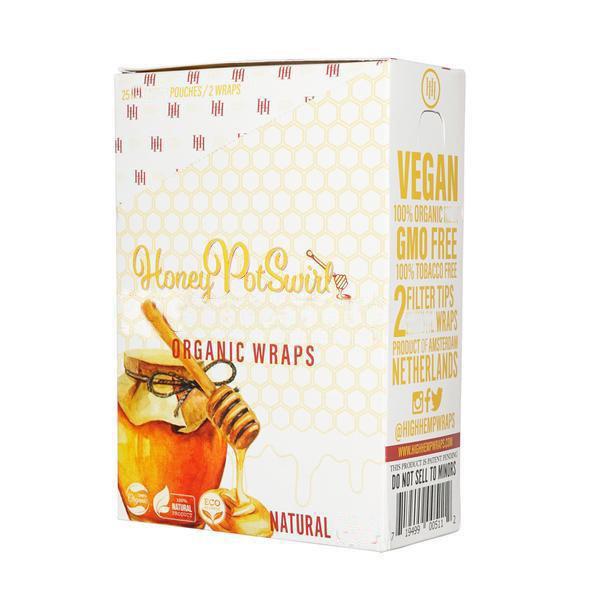 High Hemp Wraps Honey Pot Swirl Flavor (50 wraps)