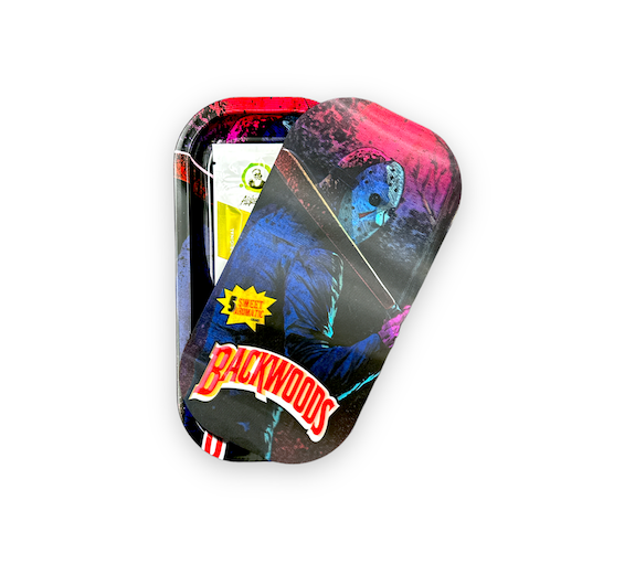 Slim Metal Rolling Tray w/ 3D Magnetic Lid - Kiler Jason