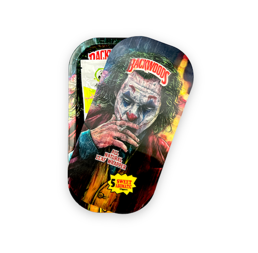 Slim Metal Rolling Tray w/ 3D Magnetic Lid - Jokester