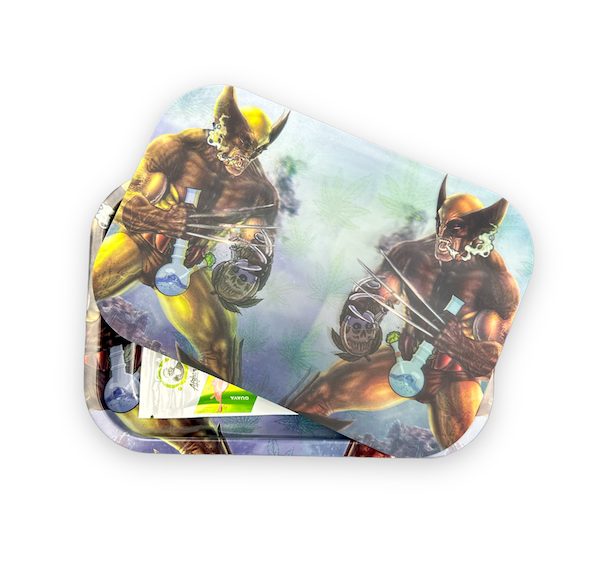 Metal Rolling Tray w/ 3D Magnetic Lid - Metal Claws