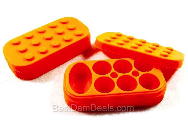 Silicone Container - Lego (3.8")