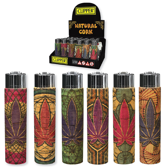 Clipper Cork Lighters - Leaves (30pcs)