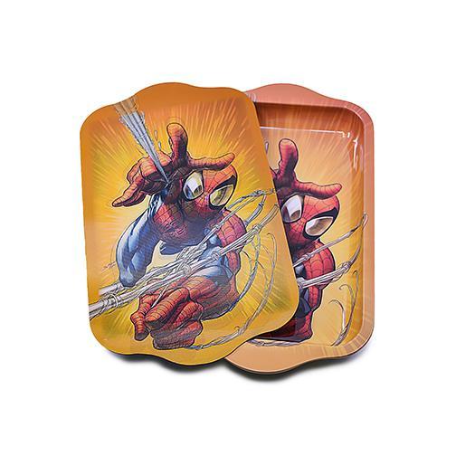 Metal Rolling Tray w/ 3D Magnetic Lid - Mr. Webs