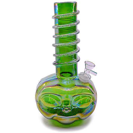 Soft Glass Water Pipe - Alien (12")
