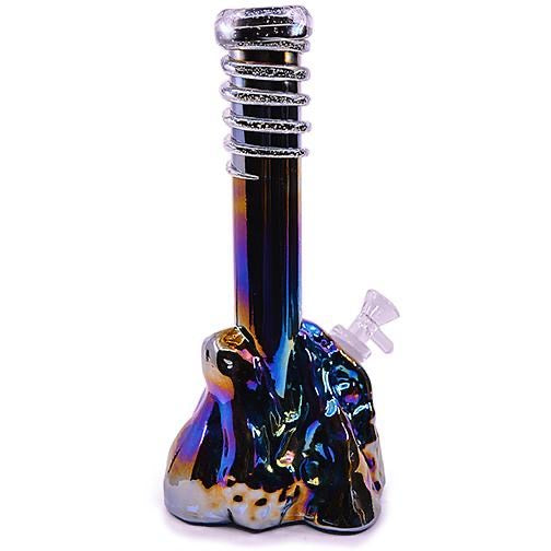 Soft Glass Water Pipe - Lizard (12")