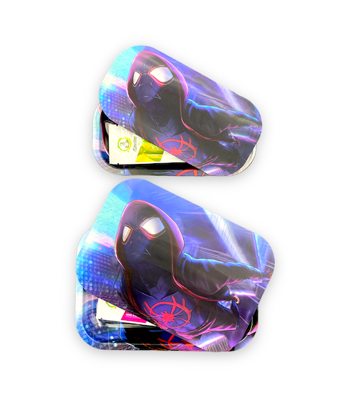 Metal Rolling Tray w/ 3D Magnetic Lid - Spider Dive