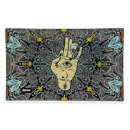 Afghan Hemp - Shatter Resistant Glass Tray