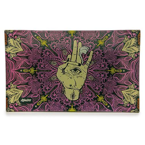 Afghan Hemp - Shatter Resistant Glass Tray