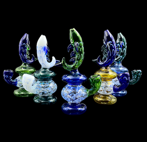 Water Pipe - Fishy (8")