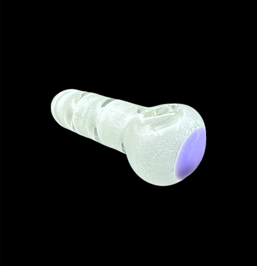 Glow in the Dark Glass Hand Pipe - Warped (4.25")