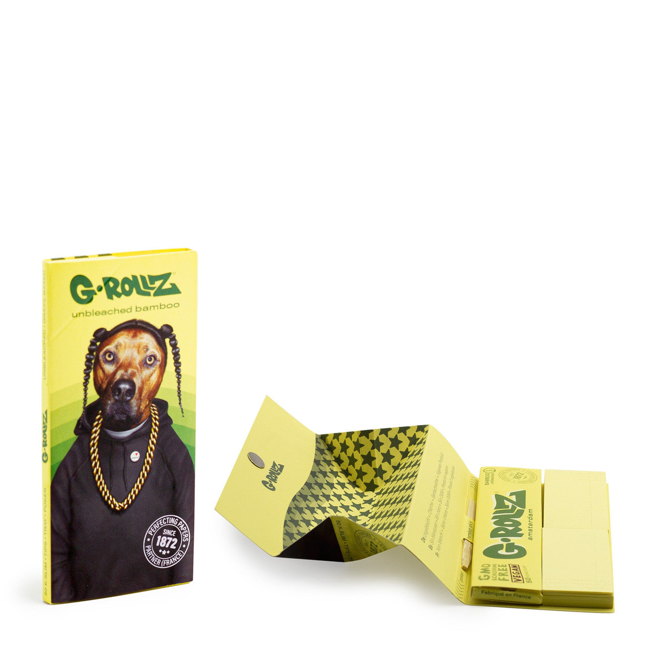 G Rollz Reggae Rap Papers - Unbleached Bamboo (1 1/4 Size)