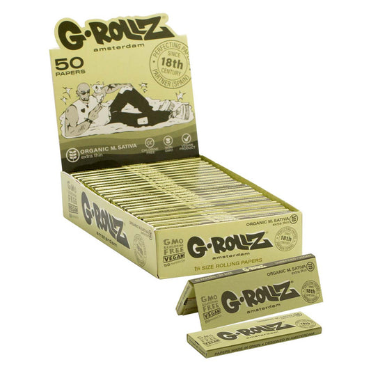 G Rollz Papers - Organic Medicago Sativa Extra Thin (1 1/4 Size)