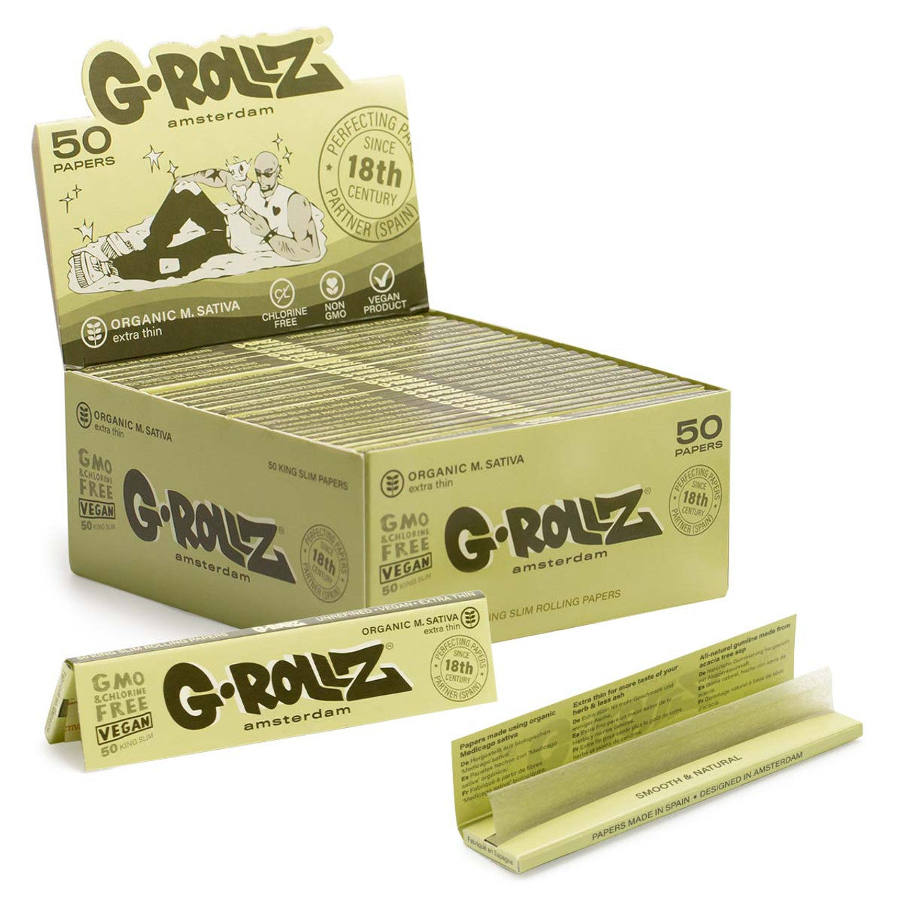 G Rollz Papers - Medicago Sativa Extra Thin (1 1/4 Size)