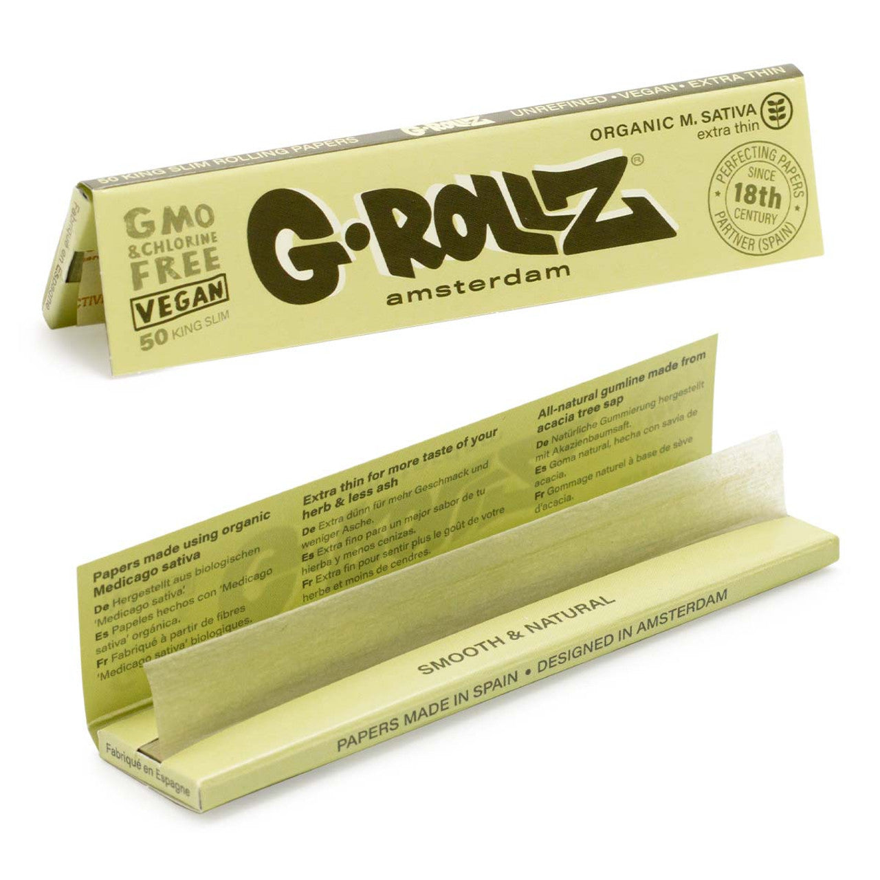 G Rollz Papers - Medicago Sativa Extra Thin (King Slim Size)