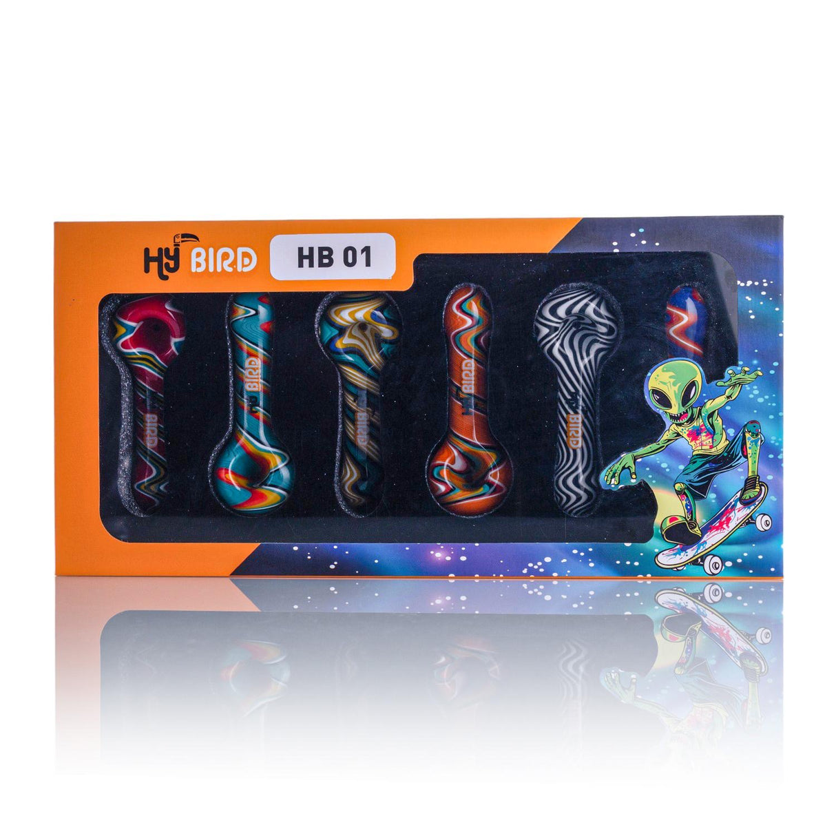 HyBird Premium Glass Hand Pipes - HB01 (4")