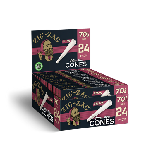 Zig Zag - 70's Ulta Thin Mini Cones (24 Pack)