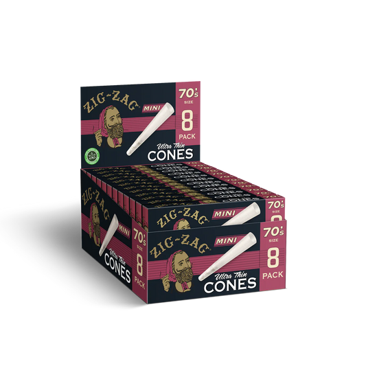 Zig Zag - 70's Ulta Thin Mini Cones (8 Pack)