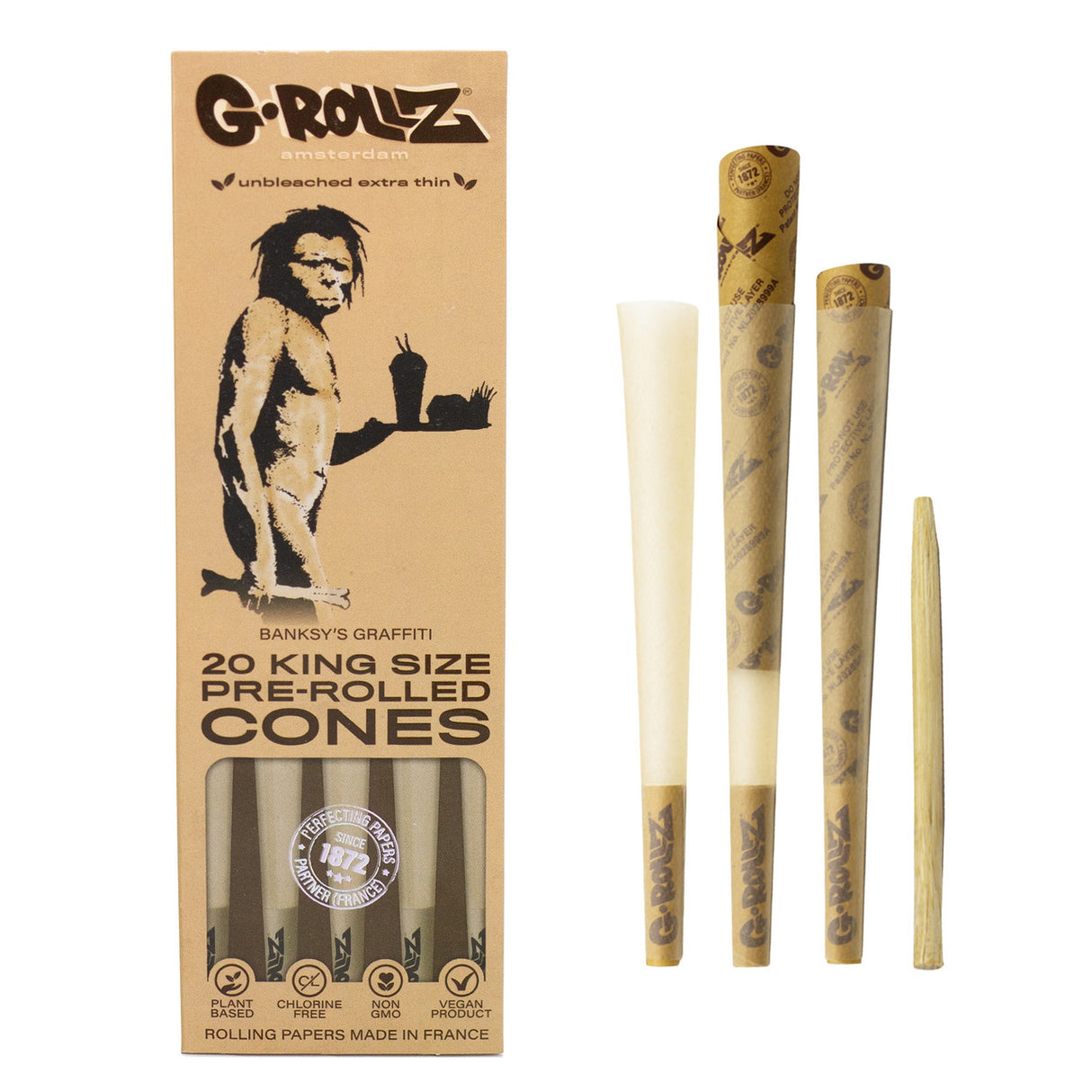 G Rollz Cones -  20 pack (King Size)(5 Types)