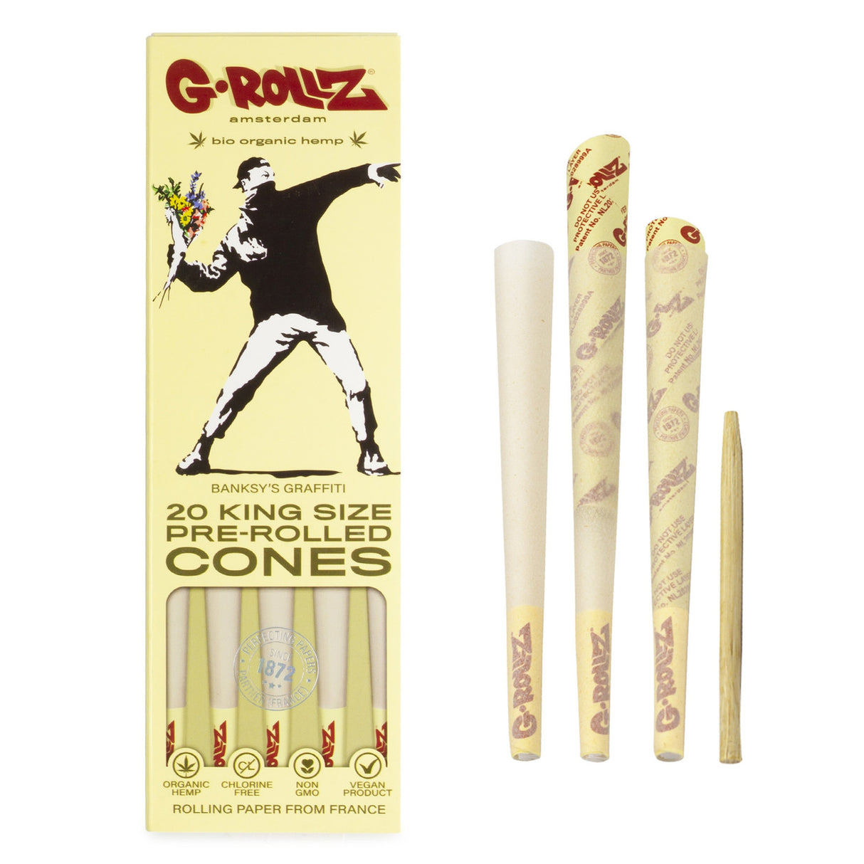 G Rollz Cones -  20 pack (King Size)(5 Types)