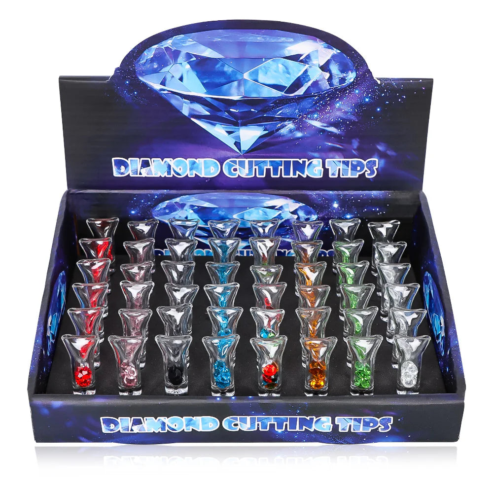 Diamond Glass Tips Display (48pcs)