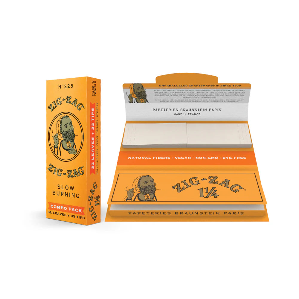 Zig Zag Combo Pack - 1 1/4 Papers Orange Carton (24 Pack)