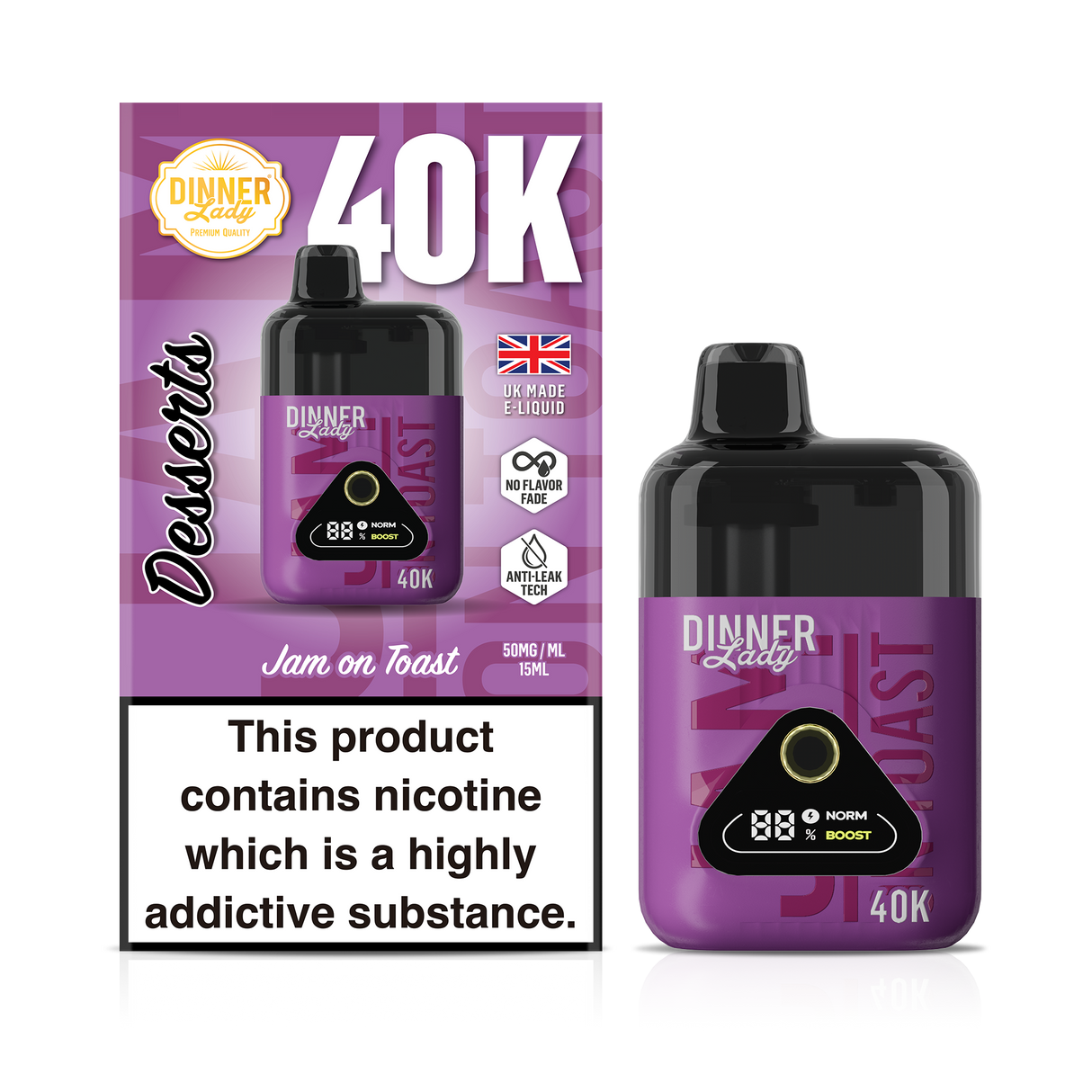 Dinner Lady - 40k Dessert Disposable (5pc)