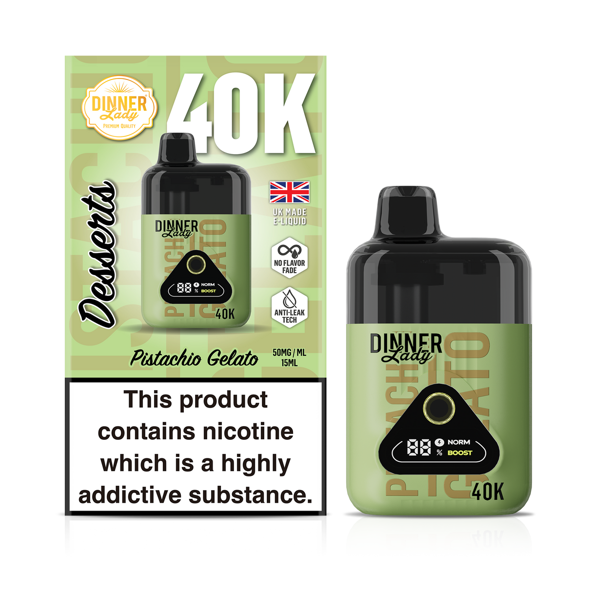 Dinner Lady - 40k Dessert Disposable (5pc)