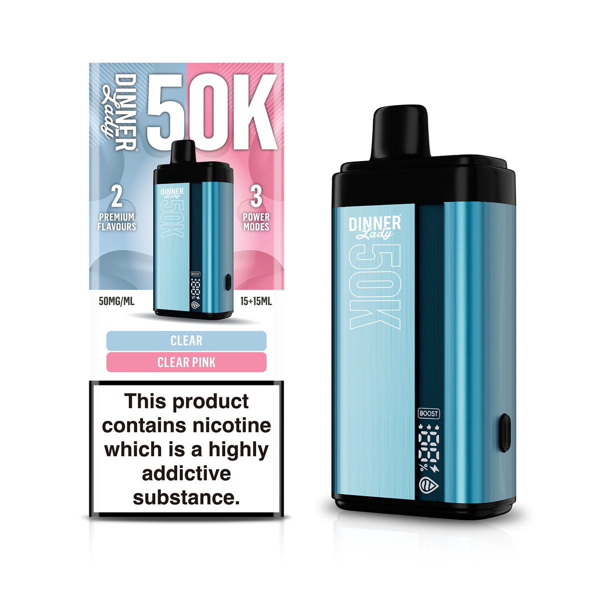 Dinner Lady - 50k Dual Flavor Disposable (5pc)