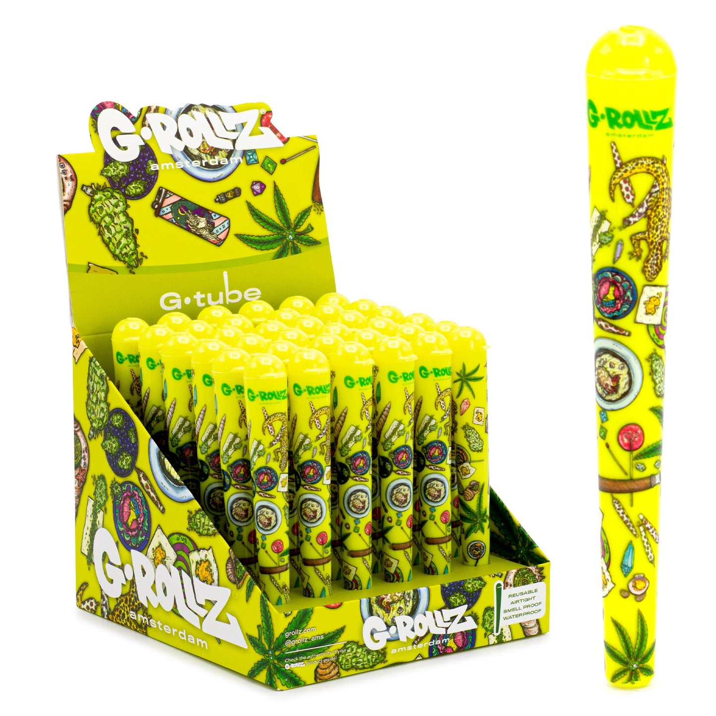 G Rollz Cone Holders - Yellow Collage (36pcs)